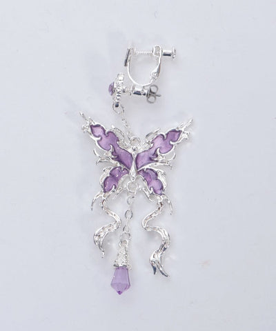 Nightmare Ribbon Pierce Earrings