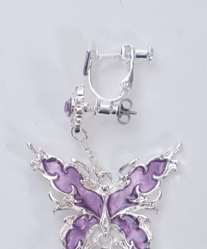 Nightmare Ribbon Pierce Earrings