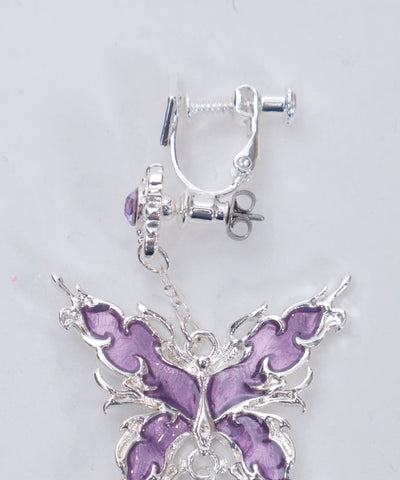 Nightmare Ribbon Pierce Earrings