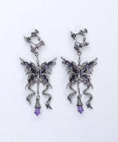 Nightmare Ribbon Pierce Earrings