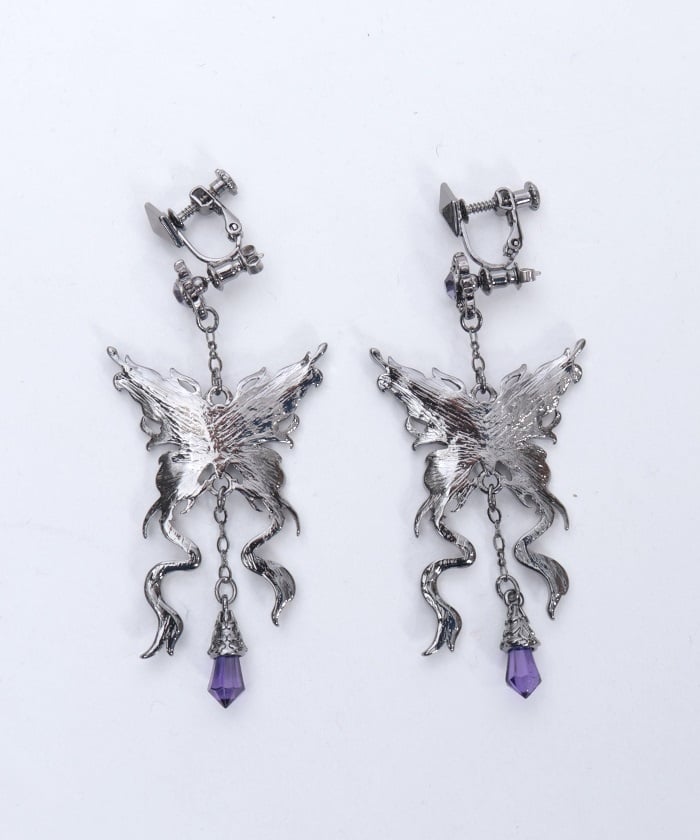 Nightmare Ribbon Pierce Earrings