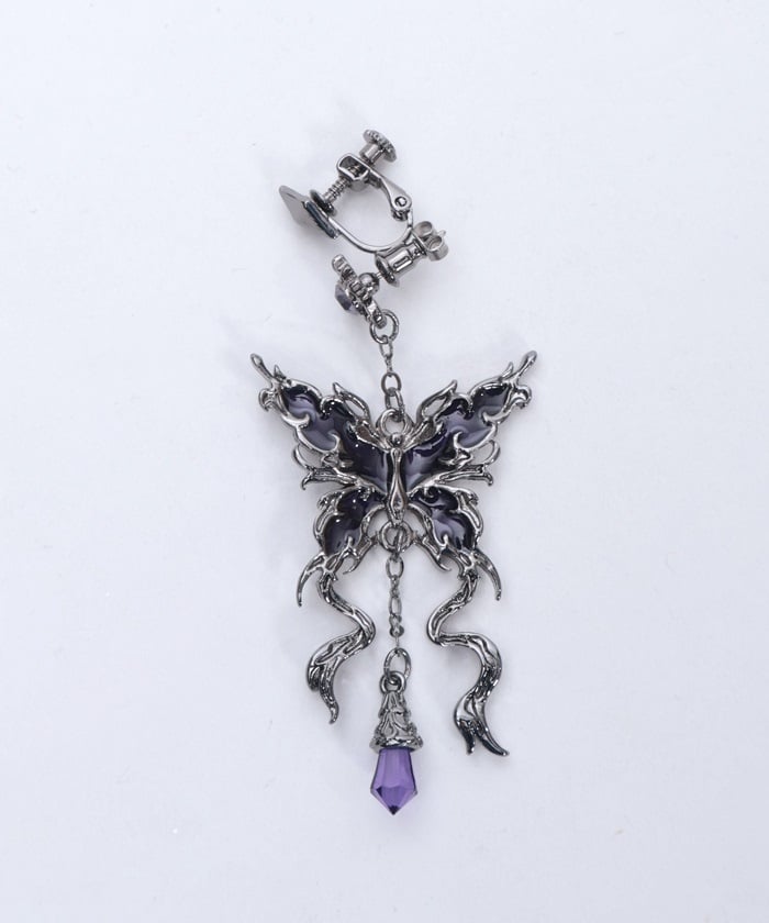 Nightmare Ribbon Pierce Earrings