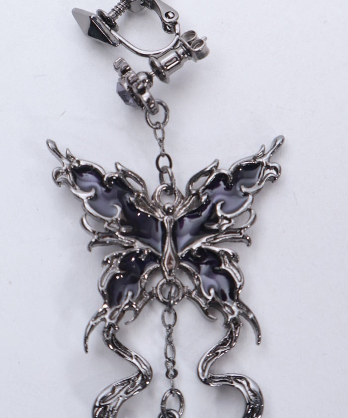 Nightmare Ribbon Pierce Earrings