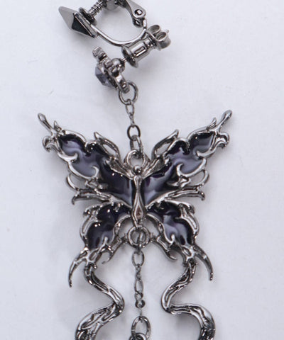 Nightmare Ribbon Pierce Earrings