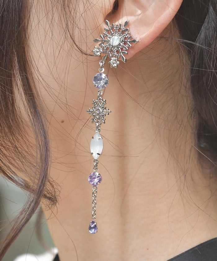 Snow Crystal Earrings