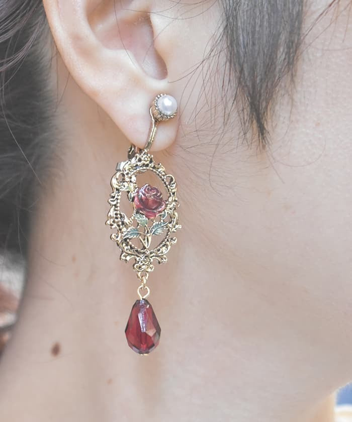 Lady Rose Clip-on & Pierce Earrings