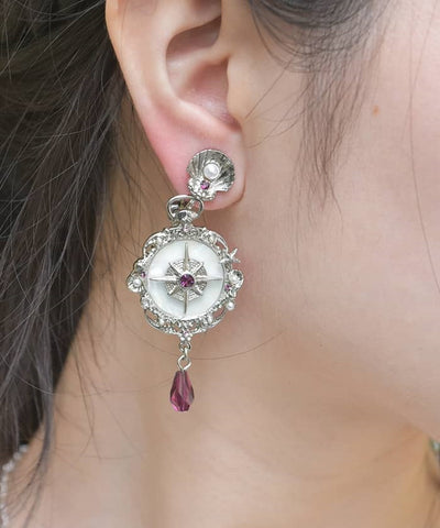 Seabed Compass Earrings