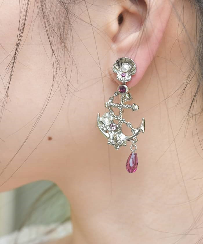 Seabed Compass Earrings