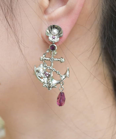 Seabed Compass Earrings