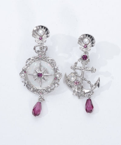 Seabed Compass Earrings