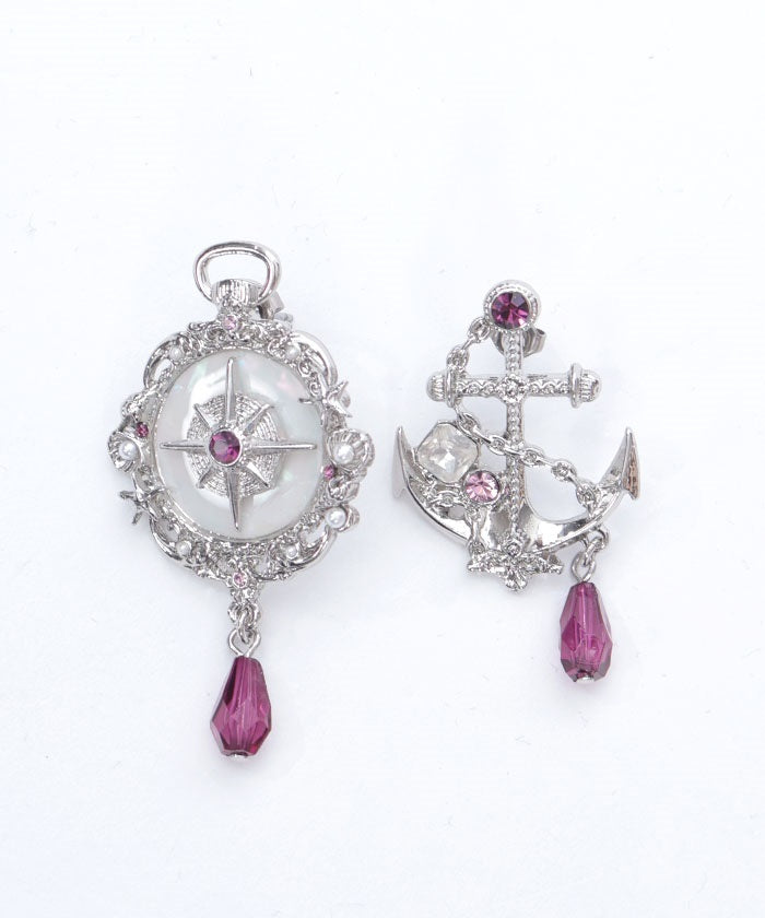 Seabed Compass Earrings
