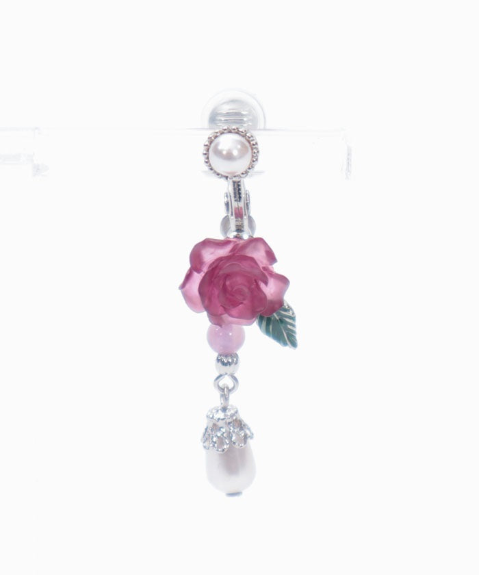 Grace Rose Pearl Earrings