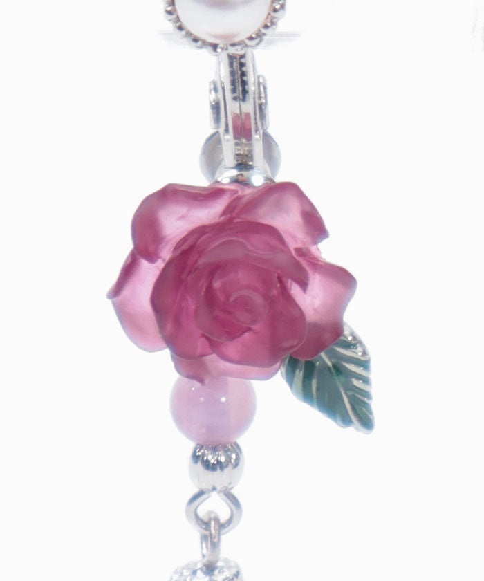 Grace Rose Pearl Earrings
