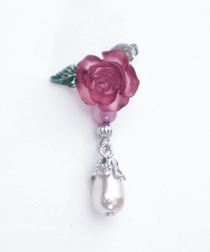 Grace Rose Pearl Earrings
