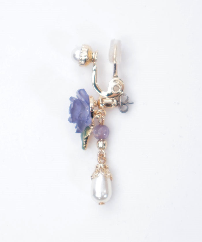 Grace Rose Pearl Earrings