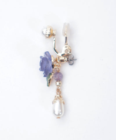 Grace Rose Pearl Earrings