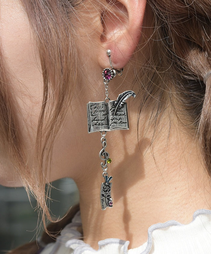 アクセサリー Nastoys Mid-Century PIERCE (LARGE) Seasonal Autumn Pierce Earrings – axes femme from JAPAN