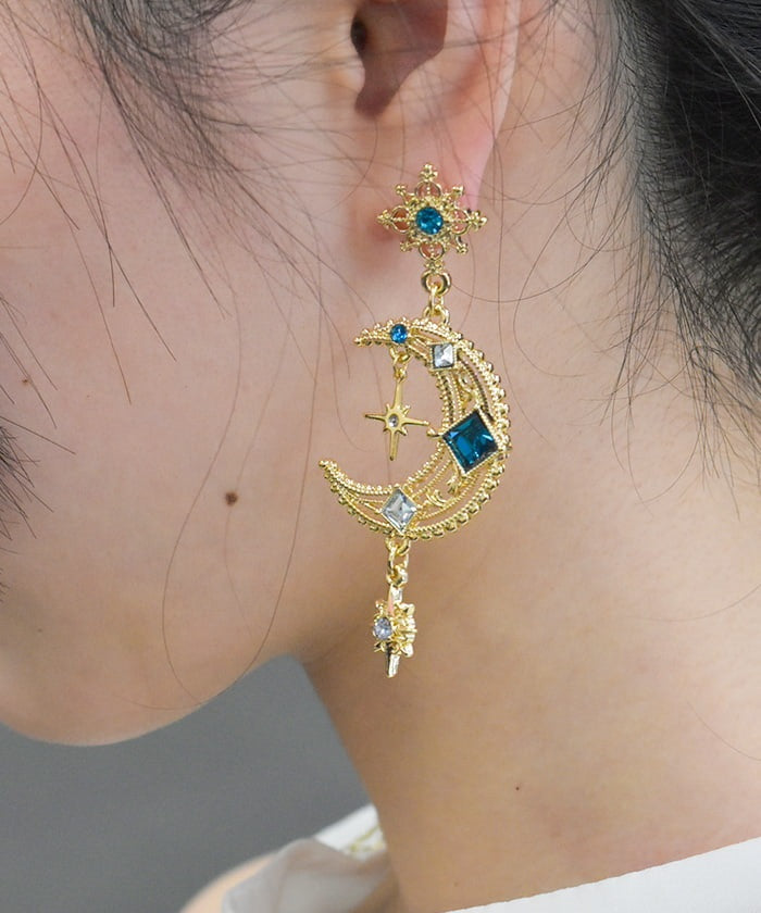 Arabian 2-Way Pierce Earrings