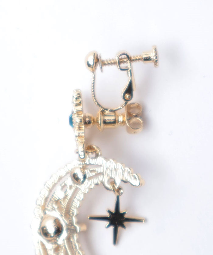 Arabian 2-Way Pierce Earrings