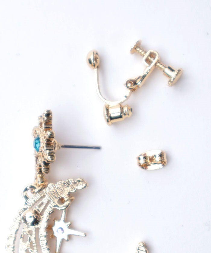 Arabian 2-Way Pierce Earrings