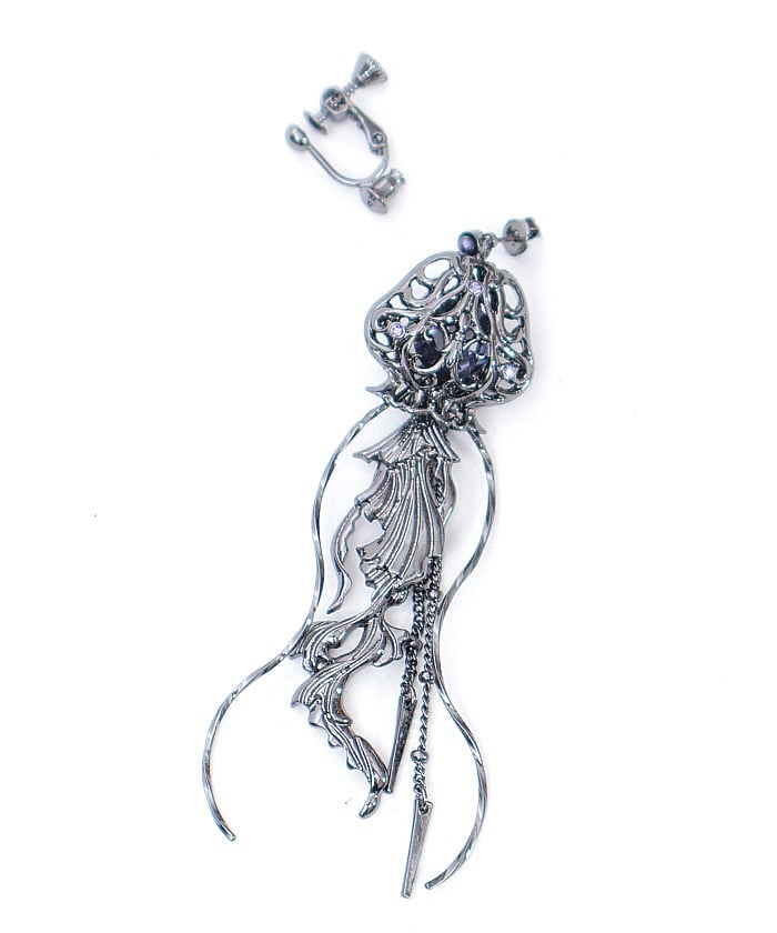 Drifting Jellyfish 2-Way Pierce Earrings