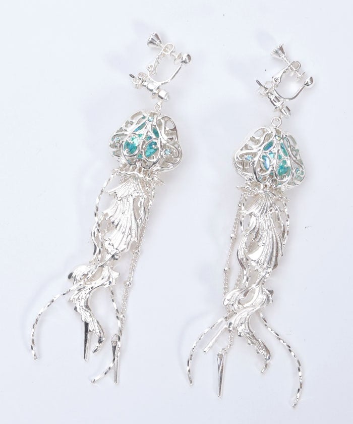 Drifting Jellyfish 2-Way Pierce Earrings