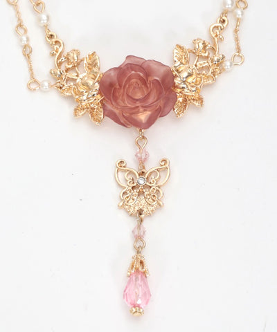 Elegant Rose Necklace