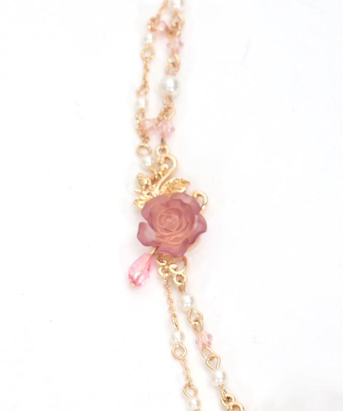 Elegant Rose Necklace – axes femme from JAPAN