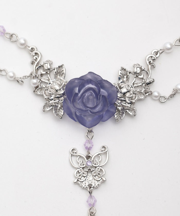 Elegant Rose Necklace