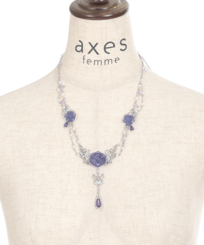 アクセサリー rose Elegant Rose Necklace – axes femme from JAPAN