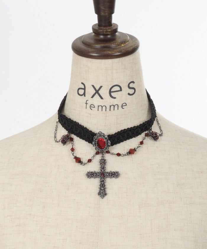 Bijoux Cross Choker