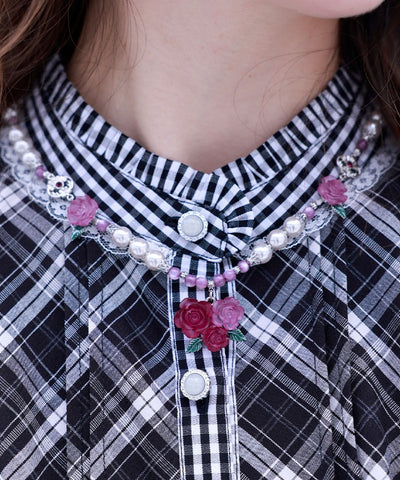Grace Rose Pearl Necklace