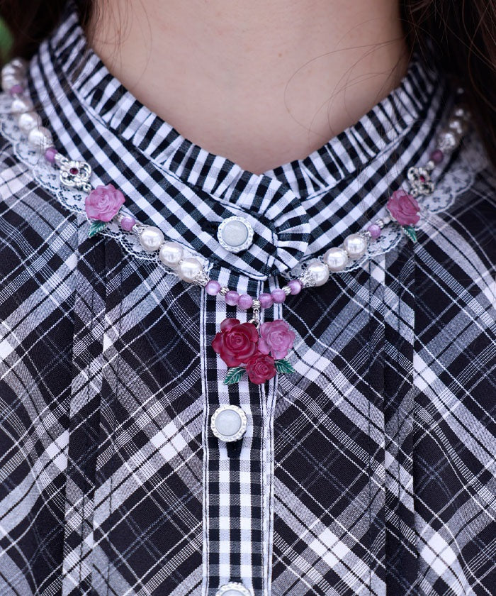 Grace Rose Pearl Necklace