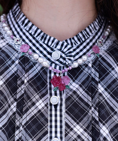 Grace Rose Pearl Necklace