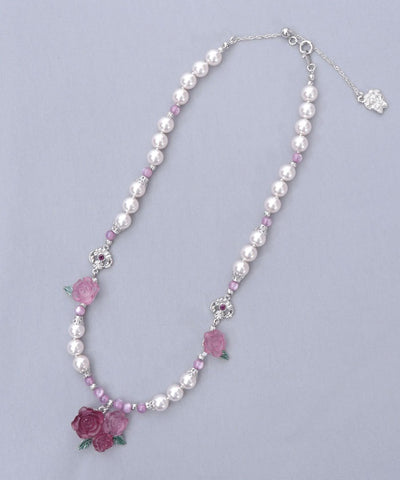 Grace Rose Pearl Necklace