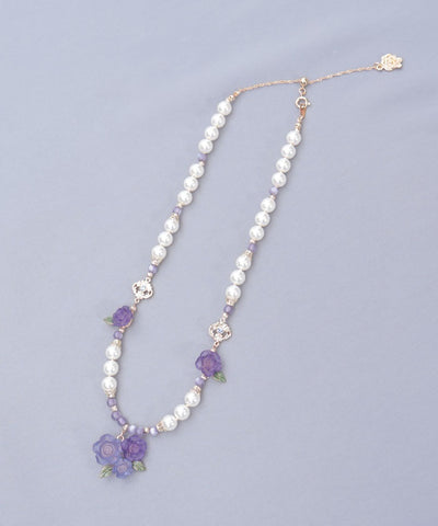 Grace Rose Pearl Necklace