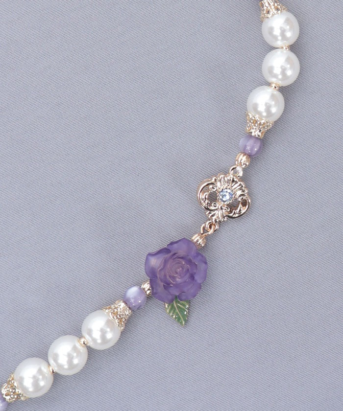 Grace Rose Pearl Necklace