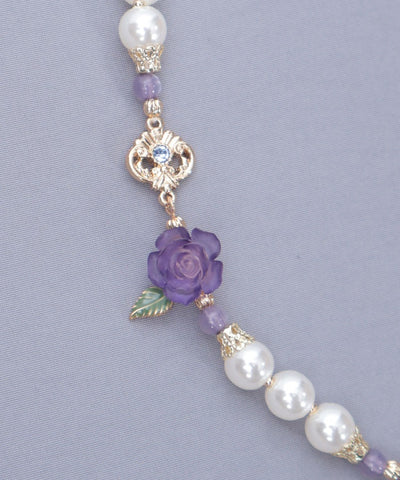 Grace Rose Pearl Necklace