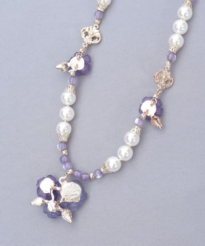 Grace Rose Pearl Necklace
