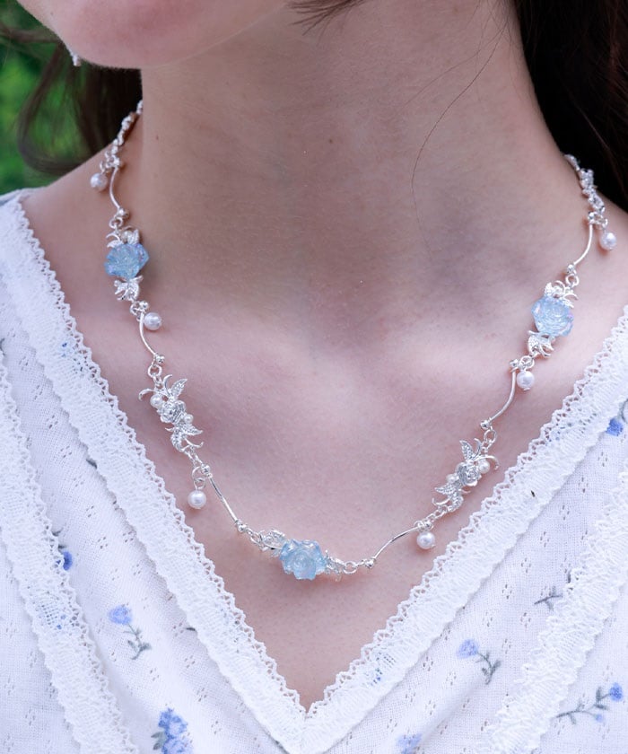 Aurora Rose Necklace