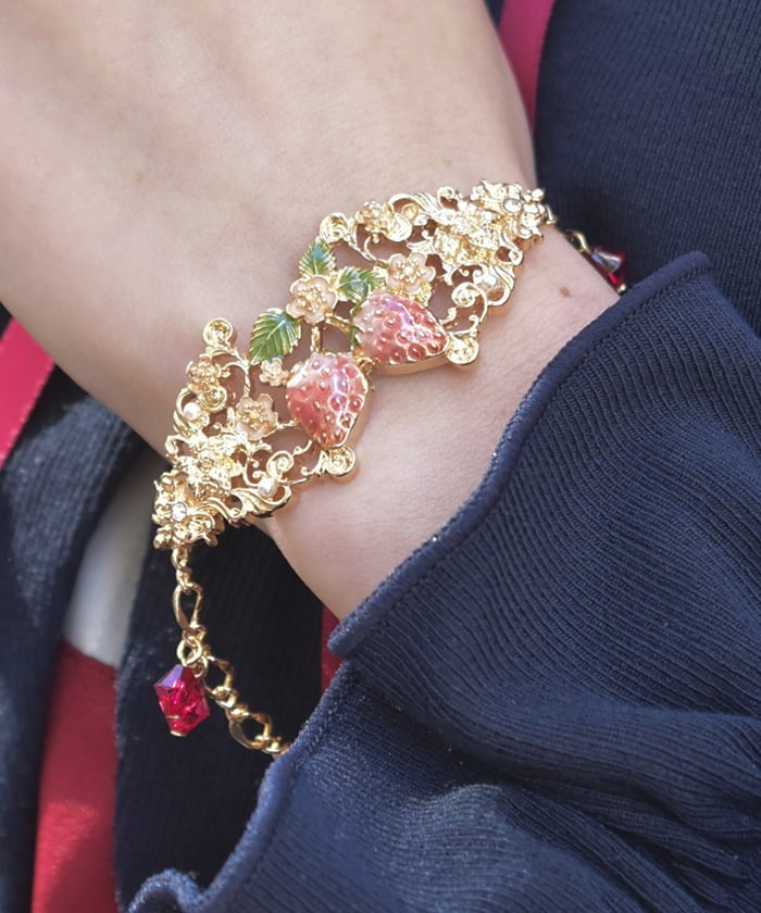 Strawberry Motif Bracelet