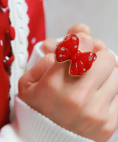 Sparkling Ribbon Ring