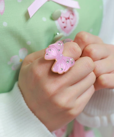 Sparkling Ribbon Ring