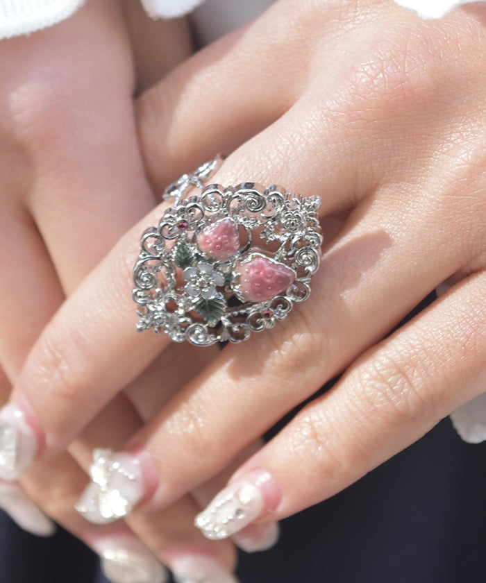 Strawberry Motif Ring