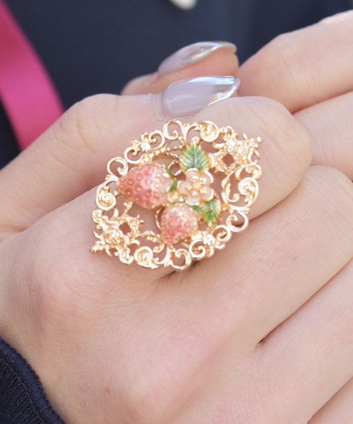 Strawberry Motif Ring