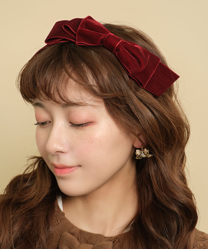 Velour Ribbon Headband