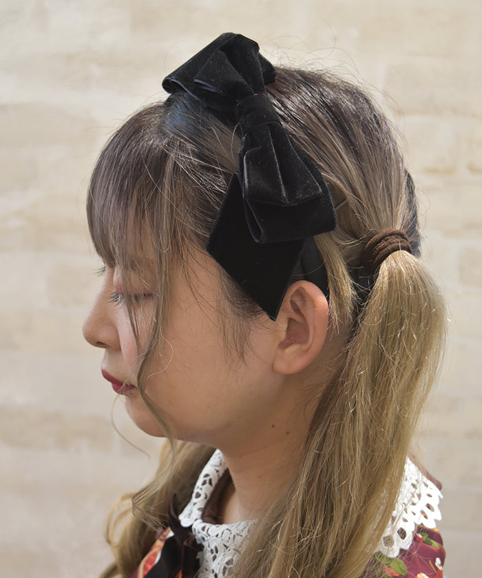 Velour Ribbon Headband