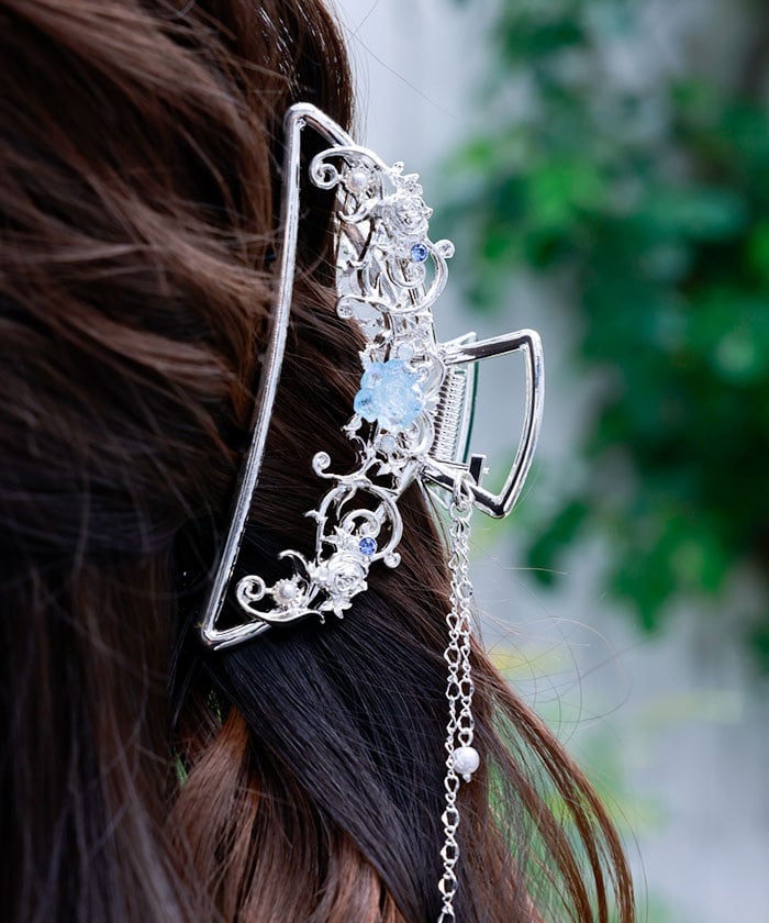 Aurora Rose Claw Clip