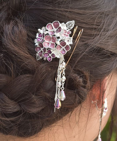 Hydrangea Motif Hairpin