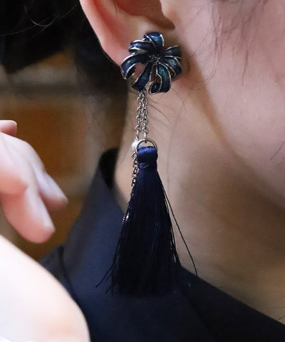 Higanbana Earrings & Collar Clip